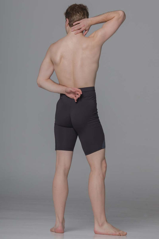 Diverso Men's Double Knee Shorts - Black & Grey