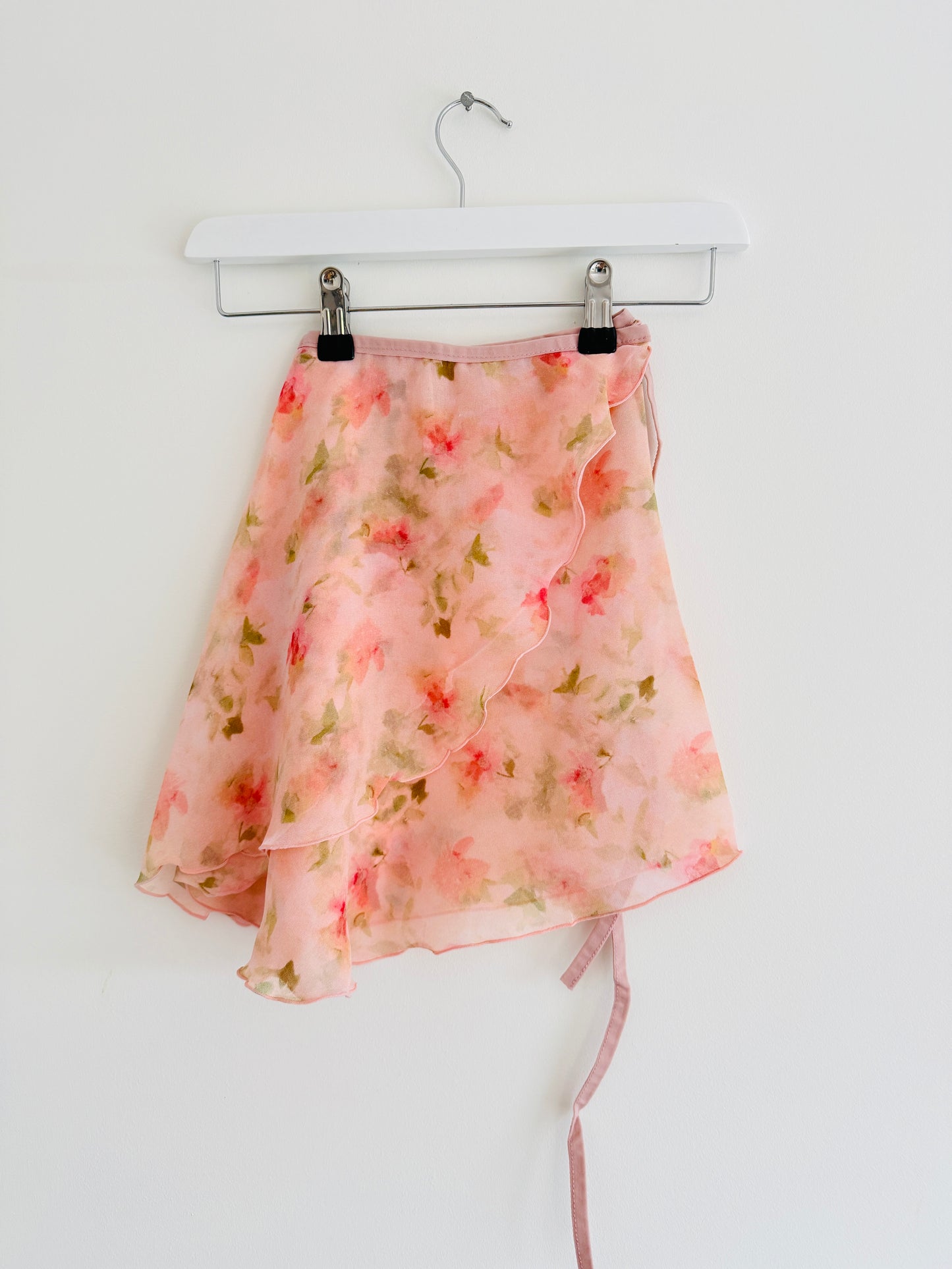 Short Wrap Skirt - Pink Floral