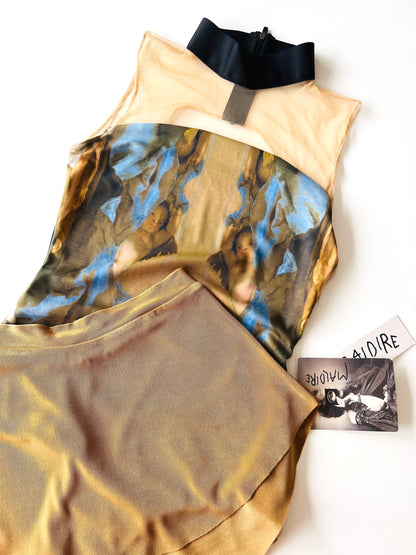 Bullet Pointe Sab ballet skirt in GOLD from the collective dancewear