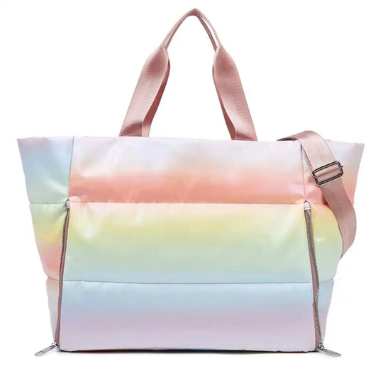 Large ballet, yoga dance bag in rainbow from The Collective Dancewear