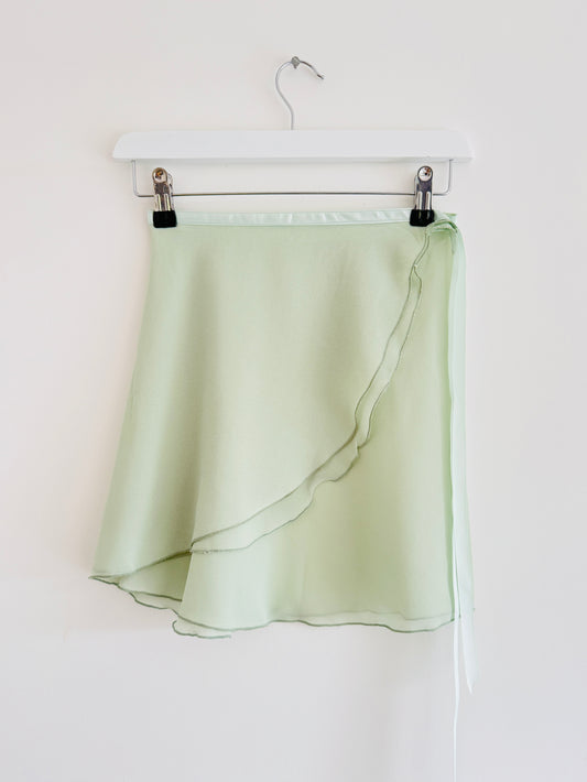 Short Wrap Skirt - Green
