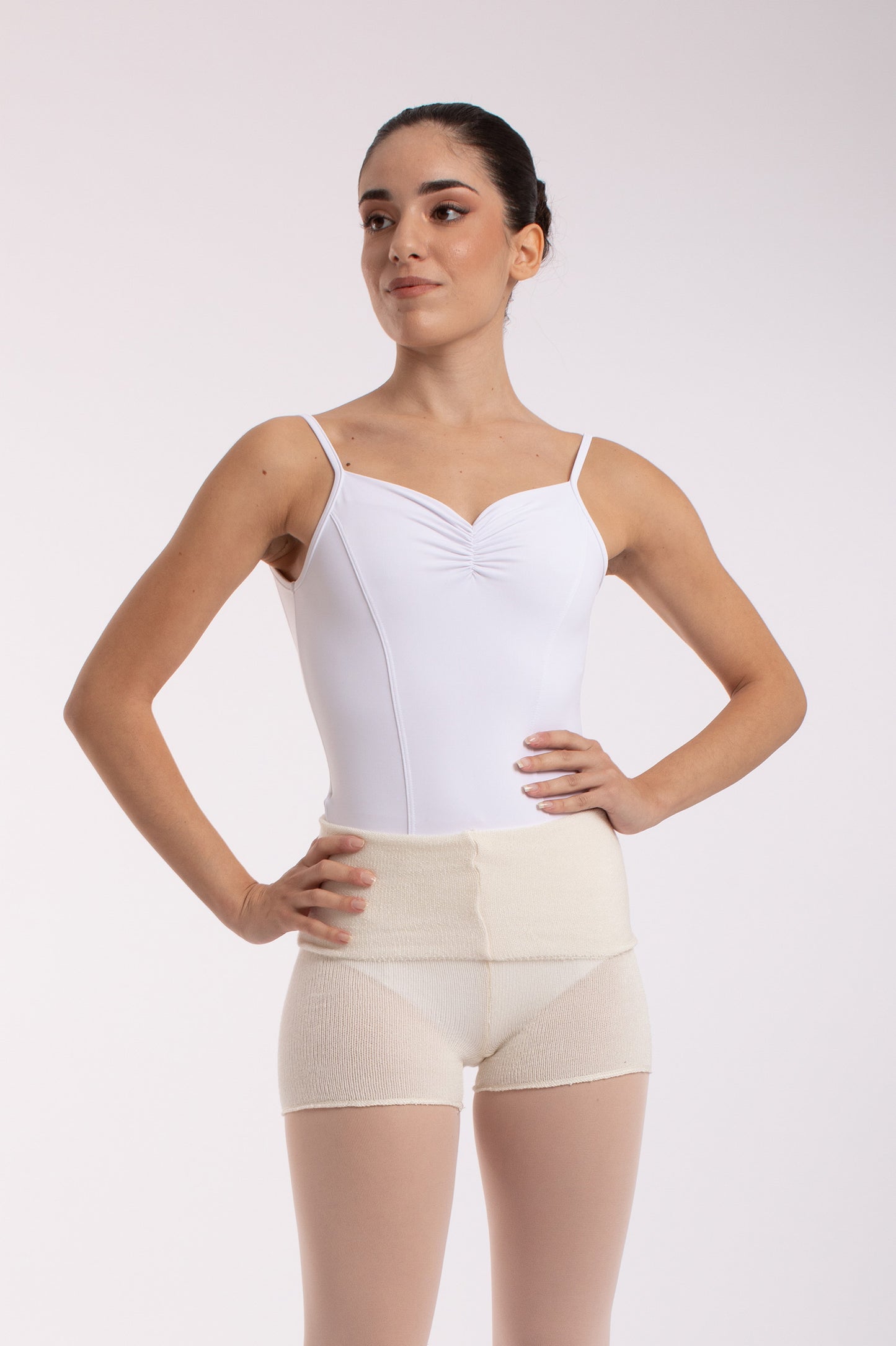Intermezzo Dotti Knitted Shorts in Bamboo - Ivory