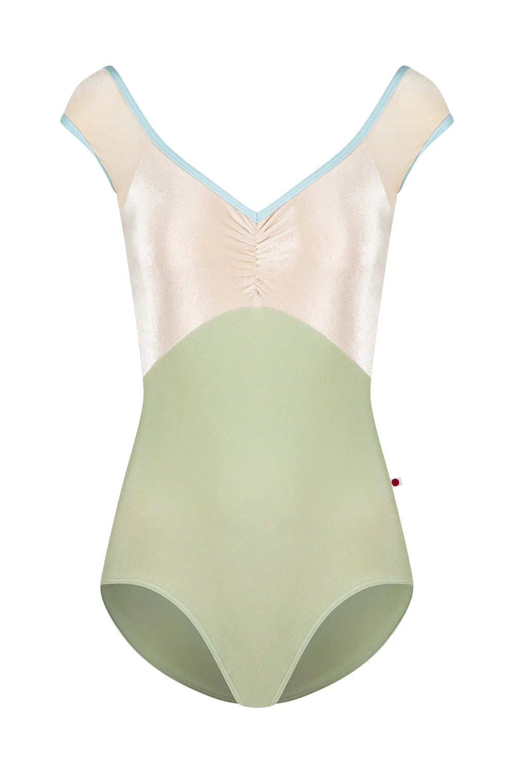 Yumiko Elli Cap Sleeve Leotard - Ginko Green