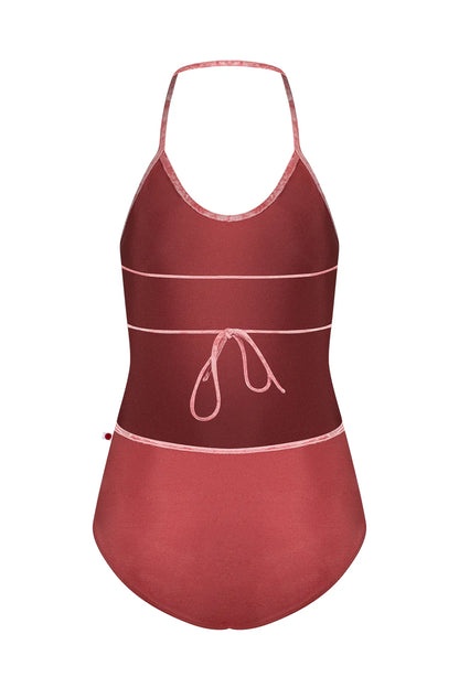 Yumiko Kate Halter Neck Leotard - Fox