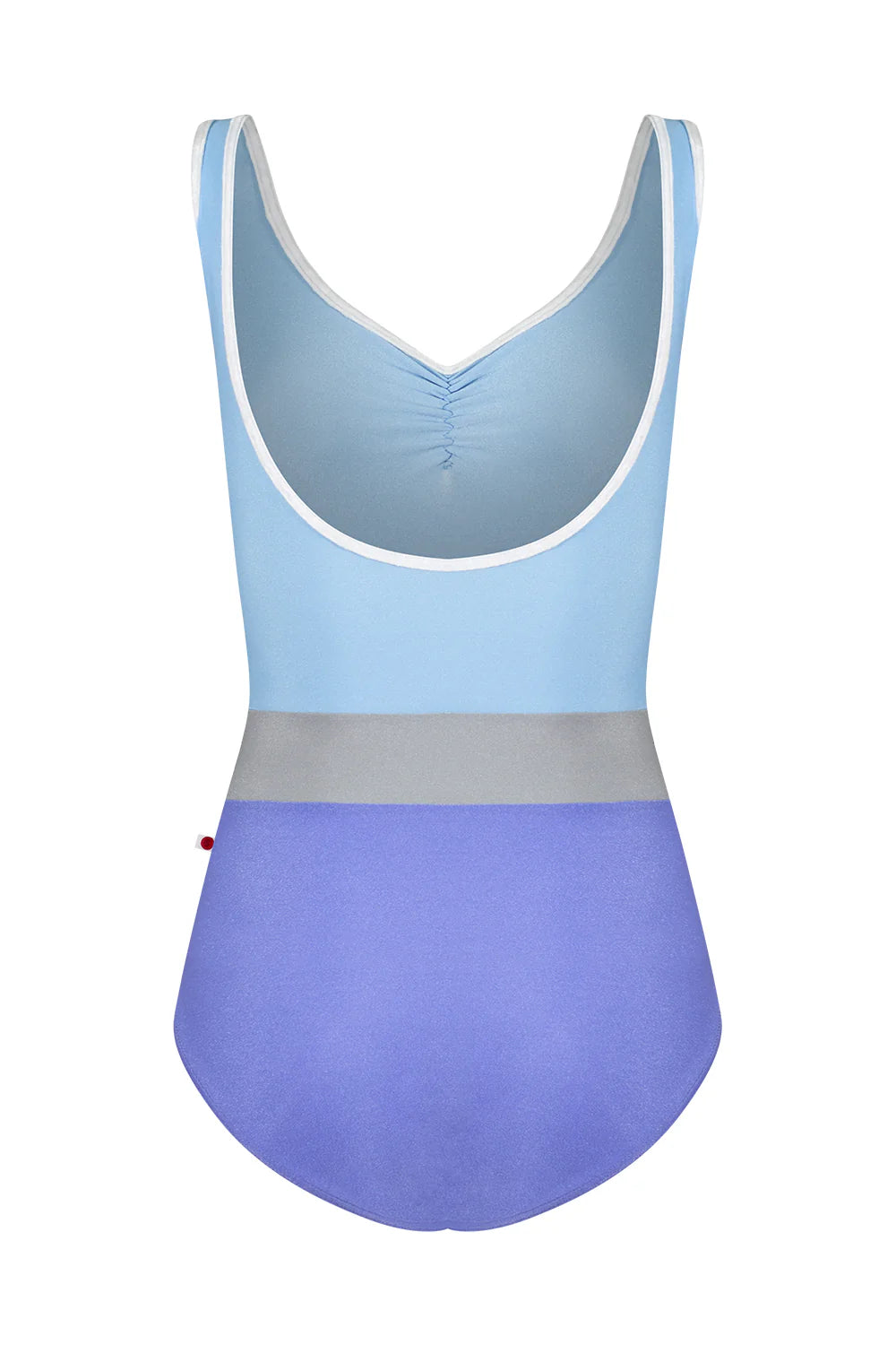 Yumiko Lucy Tank Leotard With Pinch Front - Lavender & Moontide