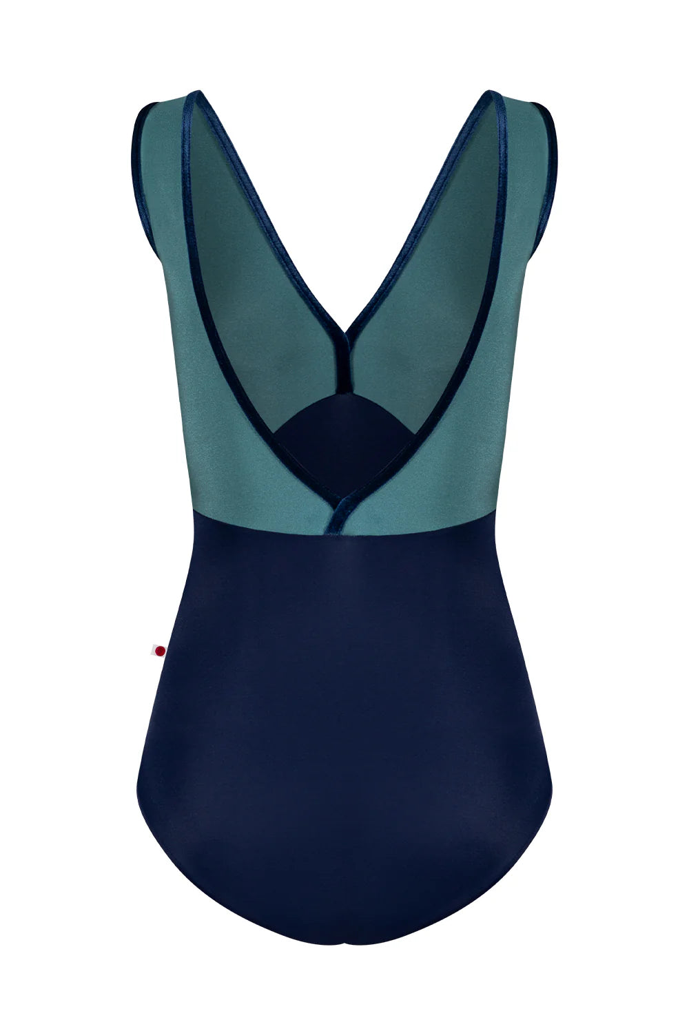 Yumiko Alicia V Neck Leotard - Cosmo & Frost Blue