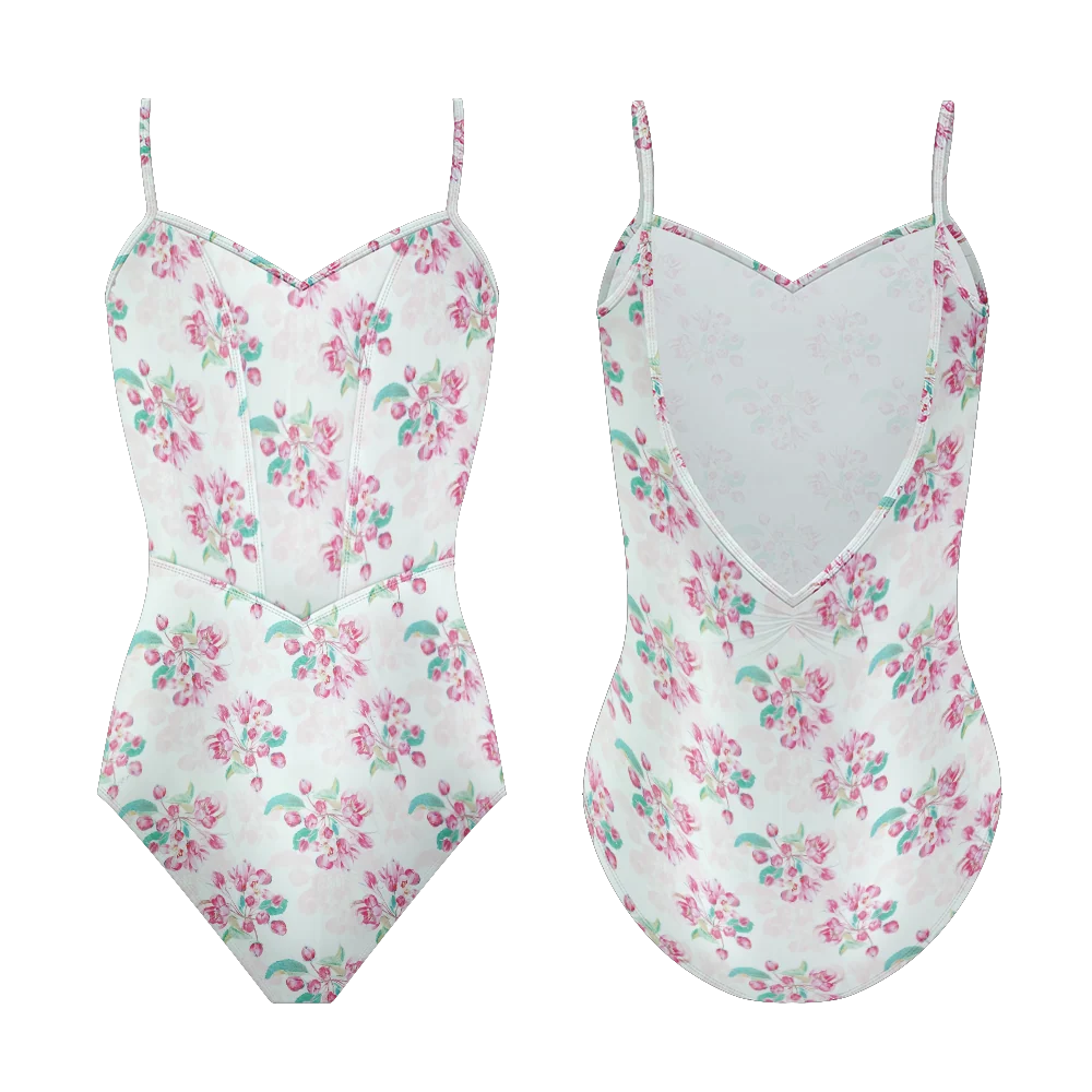 Danse de Paris Flora Camisole Leotard- Rose