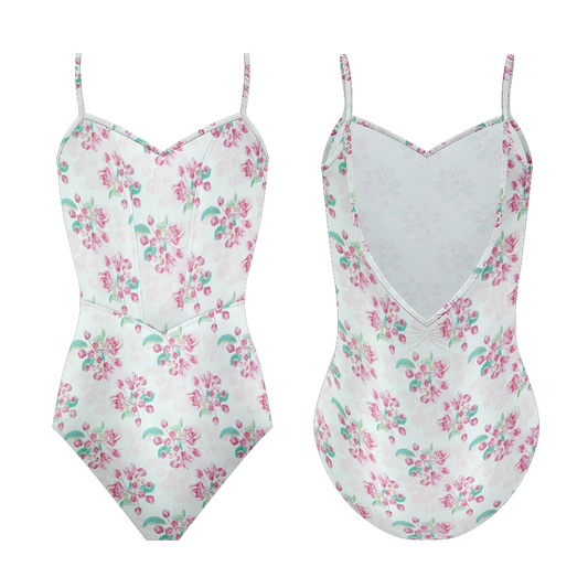 Danse de Paris Flora Camisole Leotard- Rose