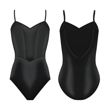 Danse de Paris Nikita Camisole Leotard - Ebony Black