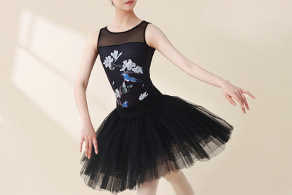 Sonnet Dance The Magnolia & Flycatcher Tank Leotard - Black
