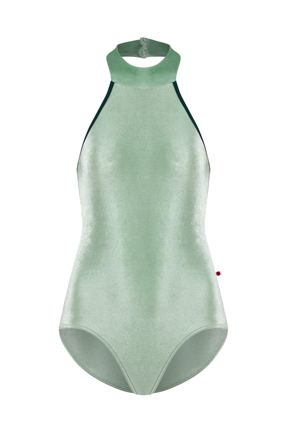 Yumiko Sarah Halter Neck Leotard - Meadow Green