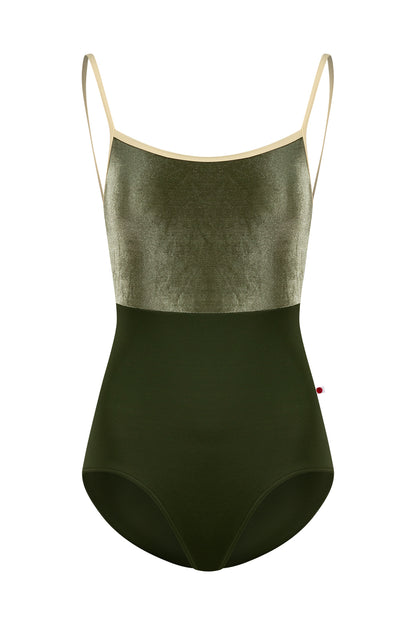 Yumiko Daniela Camisole Leotard - Jungle Green