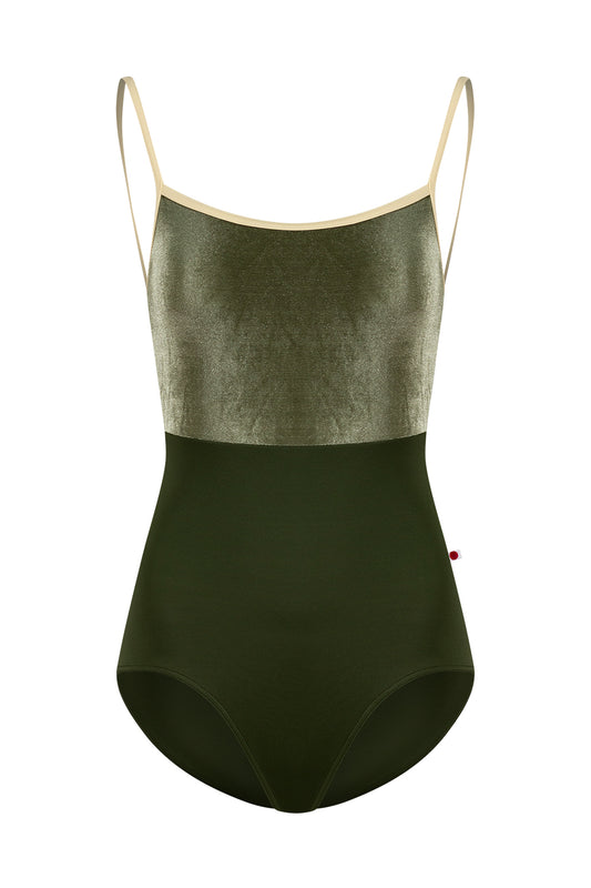 Yumiko Daniela Camisole Leotard - Jungle Green