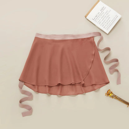 Sonnet Dance The Contrast Wrap Skirt - Dusty Rose