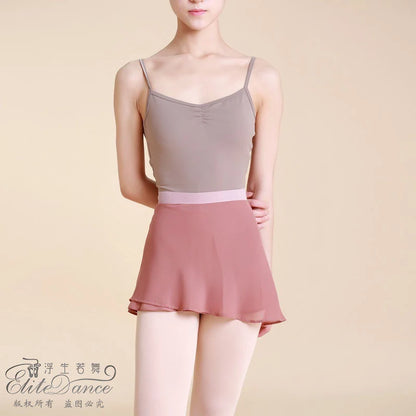 Sonnet Dance The Contrast Wrap Skirt - Dusty Rose