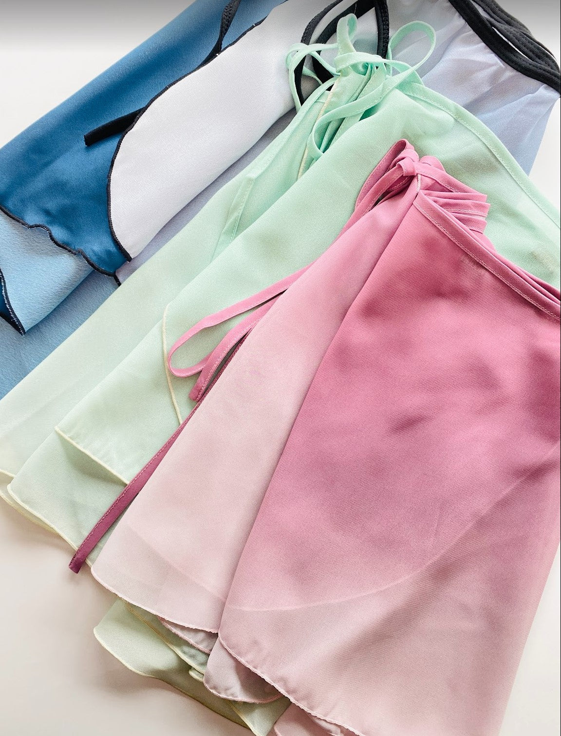 Ombre wrap short ballet skirt from The Collective Dancewear