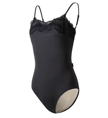 Camisole Leotard With Flock Detail