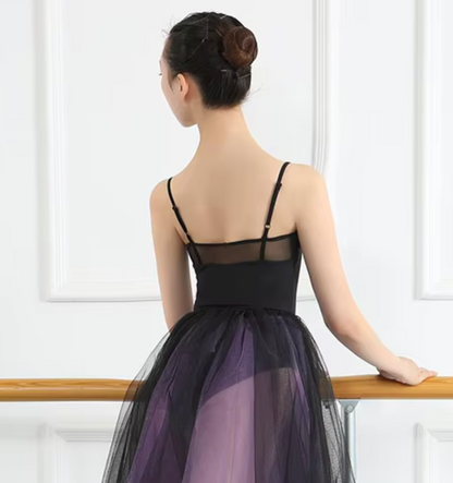 Camisole Leotard With Flock Detail