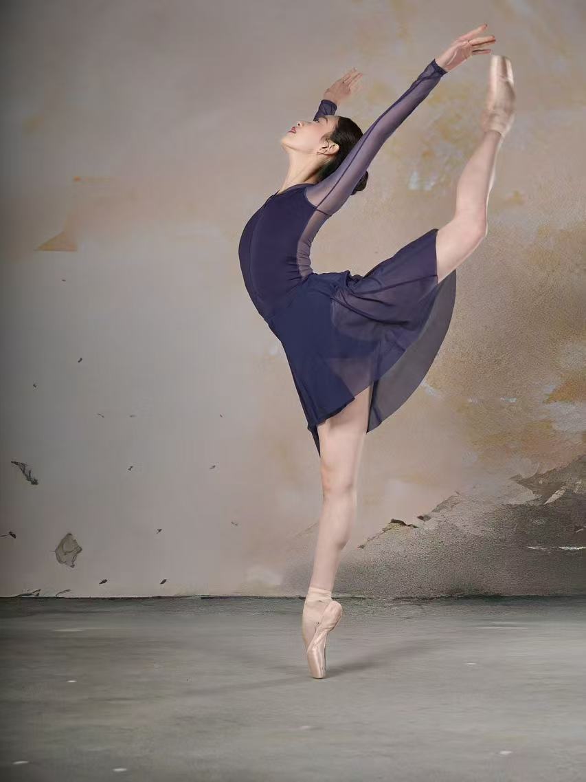 Sonnet Dance The Long Sleeve Leotard - Blue