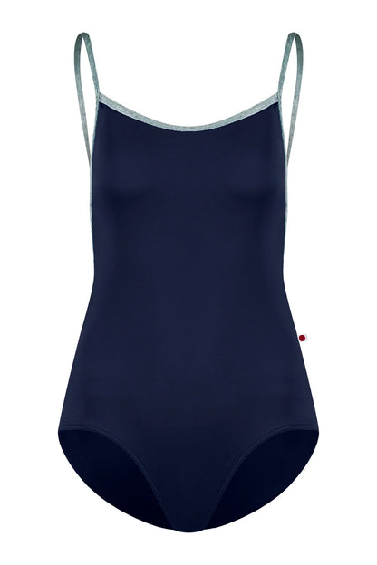 Yumiko Tamara Camisole Leotard - Dark Blue and Ice