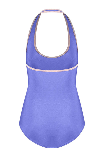 Yumiko Jaione Halterneck Leotard - Lavender