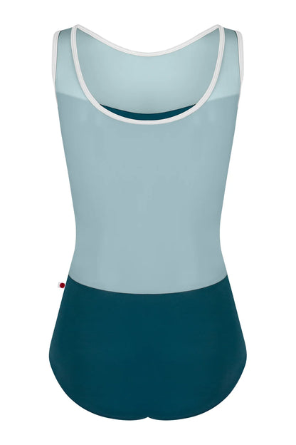 Yumiko Meagan Tank Leotard - Zenith an Lagoon Blue
