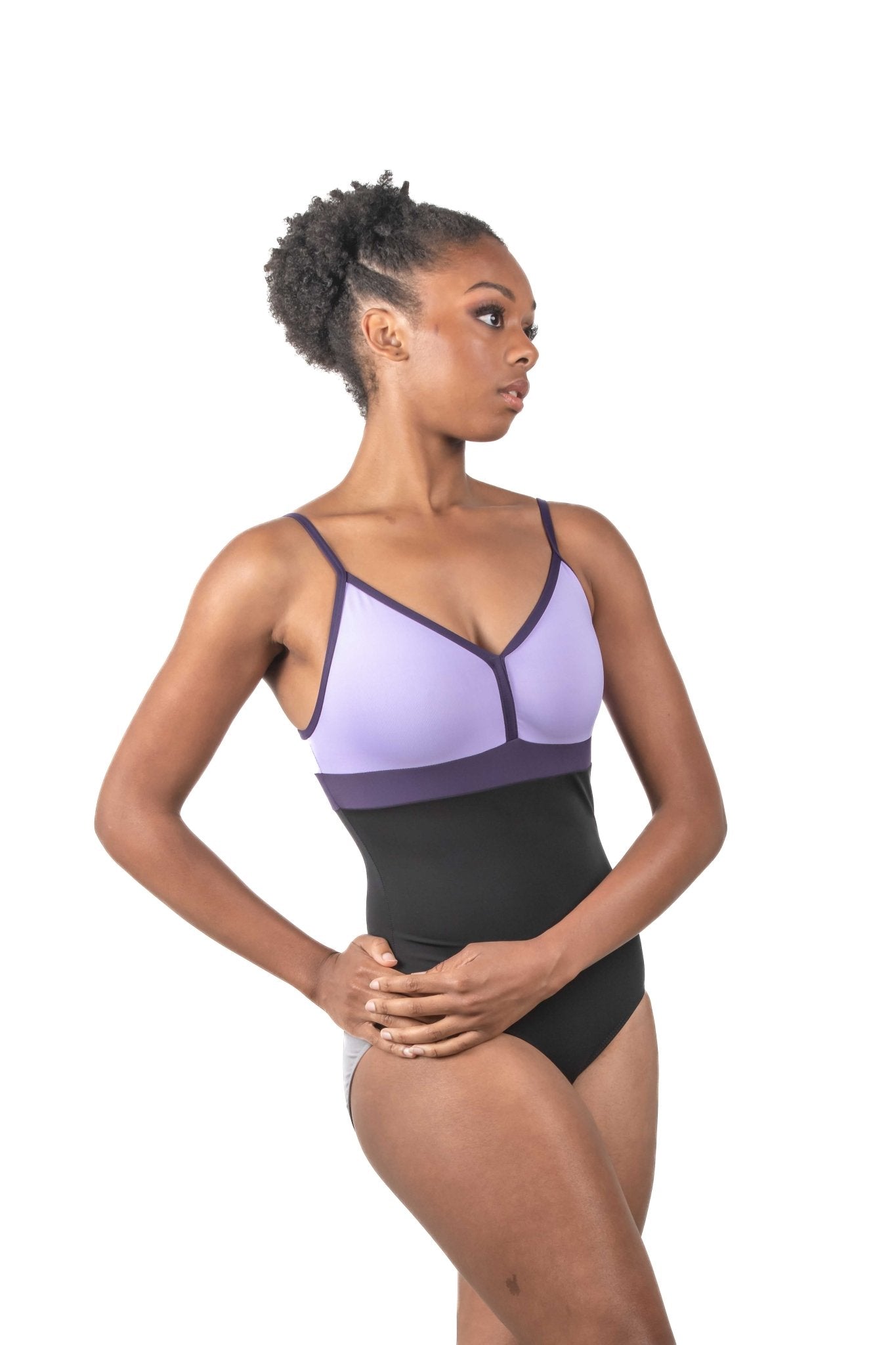 Ballet Rosa Akia Camisole Leotard - Lilac and Black - THE COLLECTIVE DANCEWEARBallet Rosa Akia Camisole Leotard - Lilac and BlackmLeotardTHE COLLECTIVE DANCEWEAR