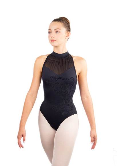 THE COLLECTIVE DANCEWEAR Ballet Rosa Edith Halter Neck Leotard - Black#mLeotardTHE COLLECTIVE DANCEWEAR