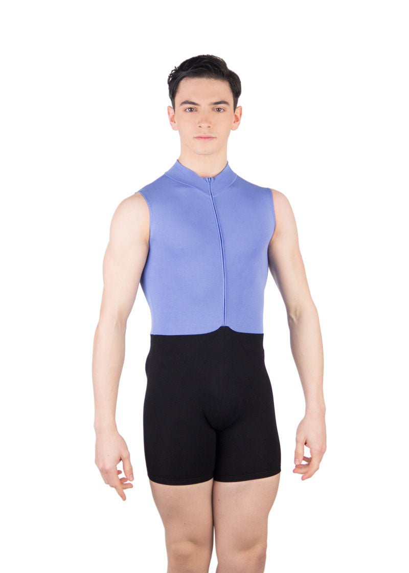 Ballet Rosa Men's Biketard Siegfried - Black & Sky - THE COLLECTIVE DANCEWEARBallet Rosa Men's Biketard Siegfried - Black & Sky#mLeotardTHE COLLECTIVE DANCEWEAR