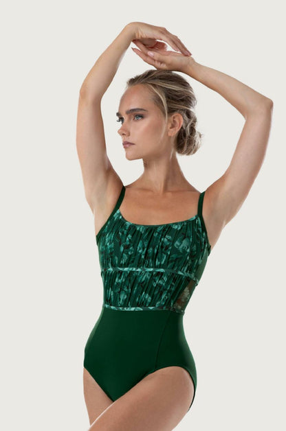 Bloch Ayla Camisole Leotard with Floral Mesh - Amazon Green - THE COLLECTIVE DANCEWEARBloch Ayla Camisole Leotard with Floral Mesh - Amazon Green#mLeotardTHE COLLECTIVE DANCEWEAR