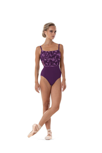 Bloch Ayla Camisole Leotard with Floral Mesh - Elegance Purple - THE COLLECTIVE DANCEWEARBloch Ayla Camisole Leotard with Floral Mesh - Elegance Purple#mLeotardTHE COLLECTIVE DANCEWEAR