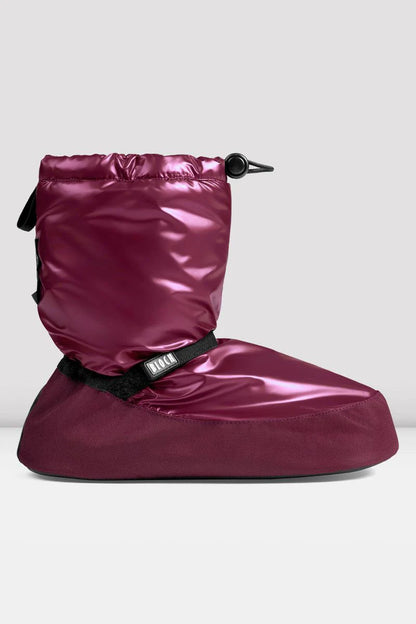 Bloch Warm-Up Bootie - Metallic Burgundy