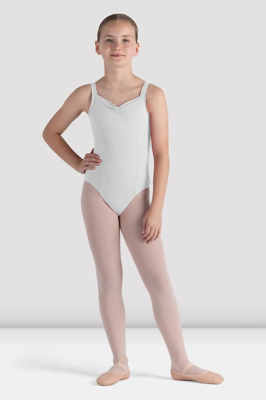 Bloch Girls Alice Thick Strap Camisole Leotard - White - THE COLLECTIVE DANCEWEARBloch Girls Alice Thick Strap Camisole Leotard - WhitemLeotardTHE COLLECTIVE DANCEWEAR