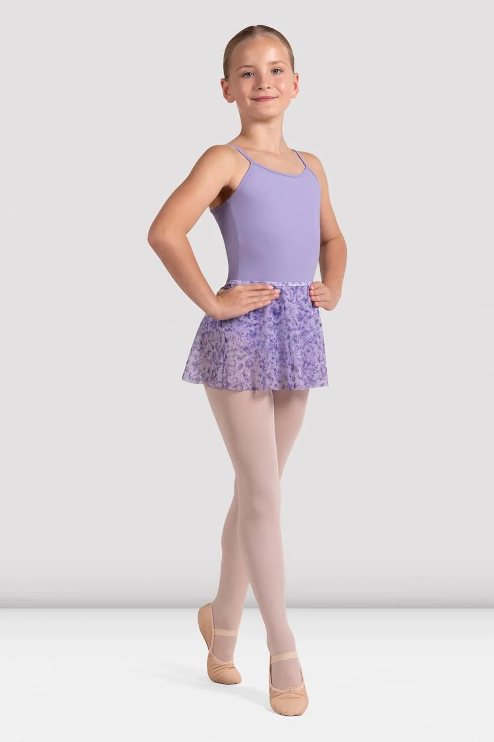 Bloch Girls Floral Printed Mesh Skirt - Lilac Haze - THE COLLECTIVE DANCEWEARBloch Girls Floral Printed Mesh Skirt - Lilac HazemSkirtTHE COLLECTIVE DANCEWEAR