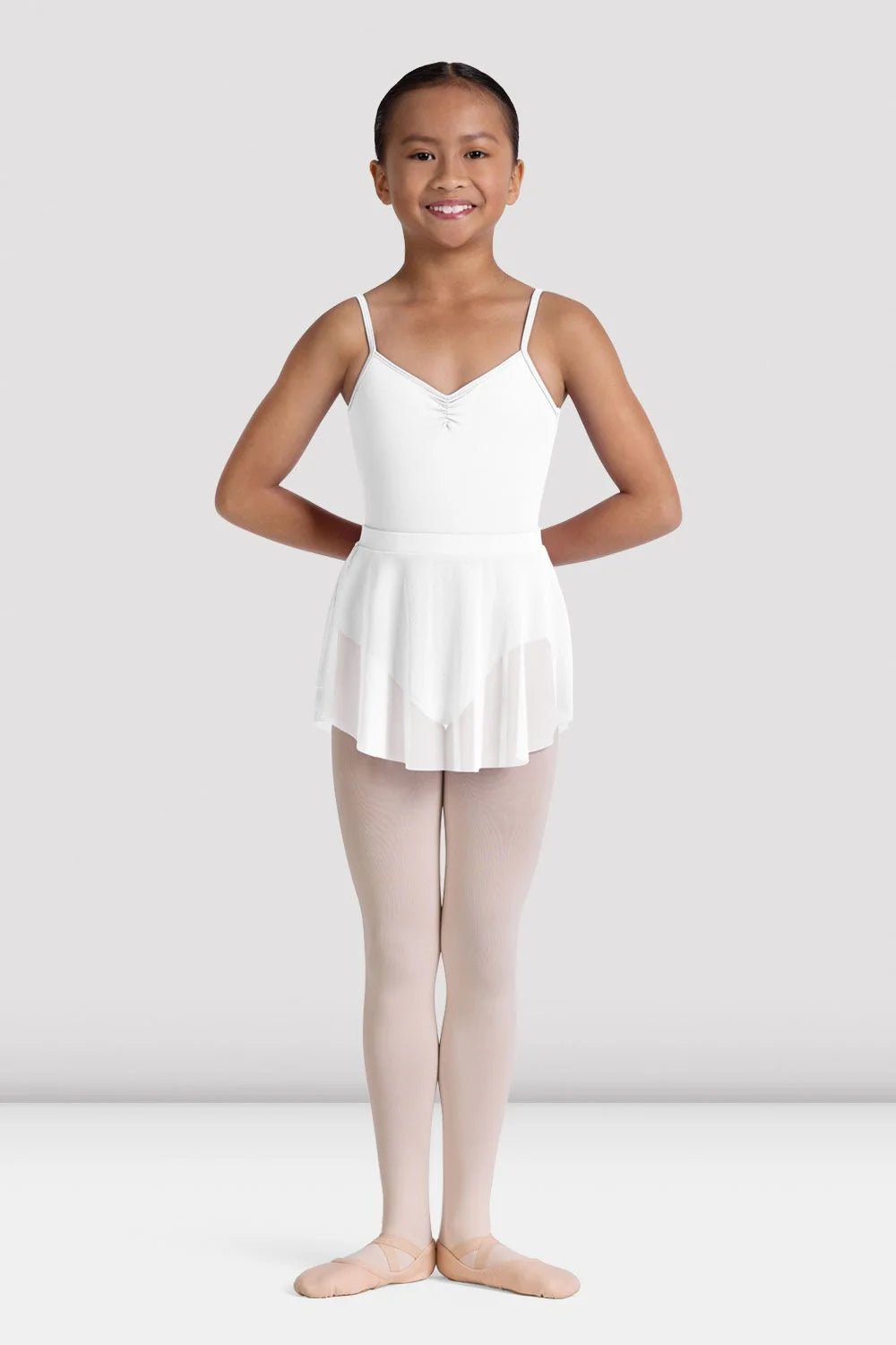 Bloch Girls Viola Mesh Skirt - White - THE COLLECTIVE DANCEWEARBloch Girls Viola Mesh Skirt - WhitemSkirtTHE COLLECTIVE DANCEWEAR