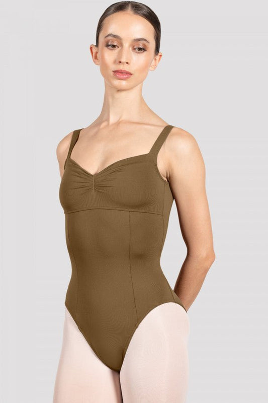Bloch Ladies Ava Camisole Leotard Thick Straps - Almond - THE COLLECTIVE DANCEWEARBloch Ladies Ava Camisole Leotard Thick Straps - AlmondmLeotardTHE COLLECTIVE DANCEWEAR