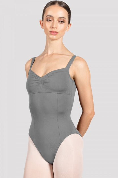 Bloch Ladies Ava Camisole Leotard Thick Straps - Grey - THE COLLECTIVE DANCEWEARBloch Ladies Ava Camisole Leotard Thick Straps - GreymLeotardTHE COLLECTIVE DANCEWEAR