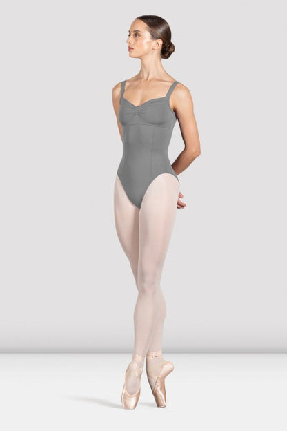 Bloch Ladies Ava Camisole Leotard Thick Straps - Grey - THE COLLECTIVE DANCEWEARBloch Ladies Ava Camisole Leotard Thick Straps - GreymLeotardTHE COLLECTIVE DANCEWEAR