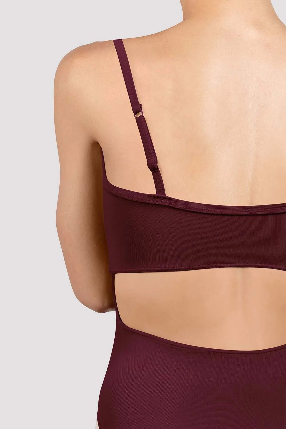 Bloch Ladies Emi Cut Out Camisole Leotard - Burgundy - THE COLLECTIVE DANCEWEARBloch Ladies Emi Cut Out Camisole Leotard - BurgundymLeotardTHE COLLECTIVE DANCEWEAR