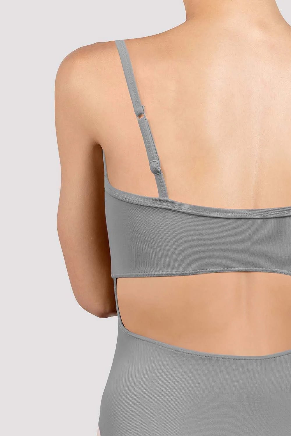 Bloch Ladies Emi Cut Out Camisole Leotard - Grey - THE COLLECTIVE DANCEWEARBloch Ladies Emi Cut Out Camisole Leotard - GreymLeotardTHE COLLECTIVE DANCEWEAR
