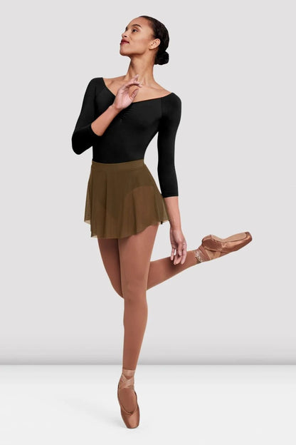 Bloch Ladies Jaye Mesh Skirt - Almond - THE COLLECTIVE DANCEWEARBloch Ladies Jaye Mesh Skirt - AlmondmSkirtTHE COLLECTIVE DANCEWEAR