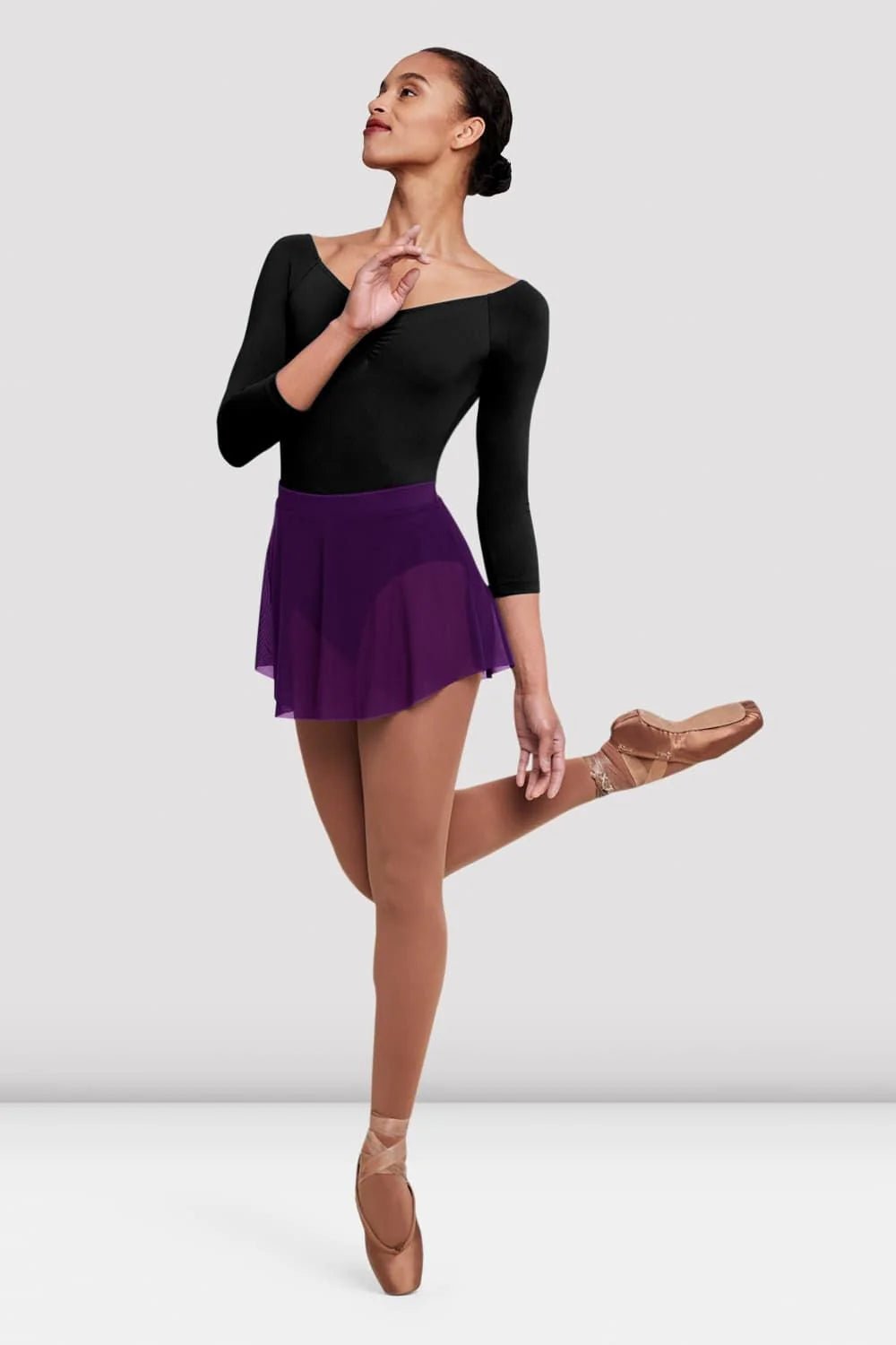 Bloch Ladies Jaye Mesh Skirt - Aubergine - THE COLLECTIVE DANCEWEARBloch Ladies Jaye Mesh Skirt - AuberginemSkirtTHE COLLECTIVE DANCEWEAR