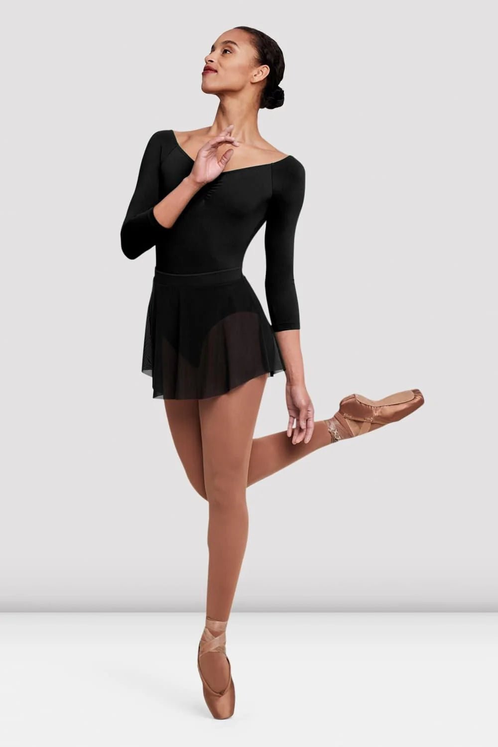 Bloch Ladies Jaye Mesh Skirt - Black - THE COLLECTIVE DANCEWEARBloch Ladies Jaye Mesh Skirt - BlackmSkirtTHE COLLECTIVE DANCEWEAR