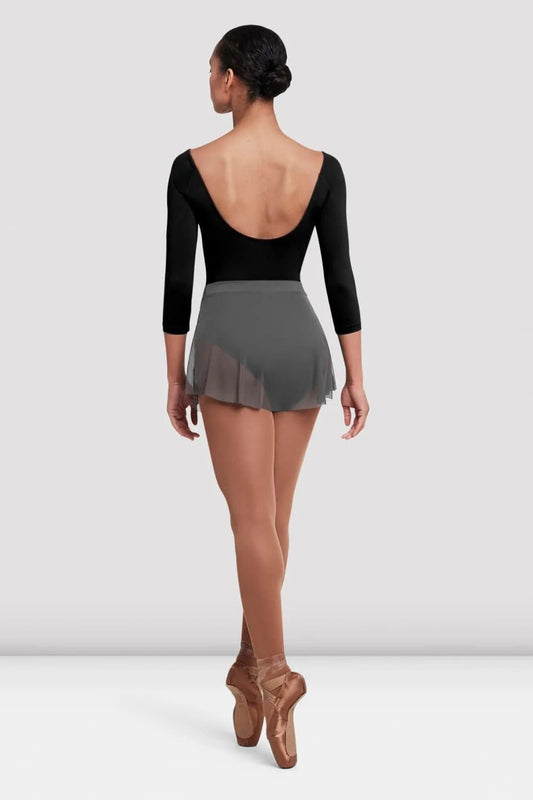 Bloch Ladies Jaye Mesh Skirt - Grey - THE COLLECTIVE DANCEWEARBloch Ladies Jaye Mesh Skirt - GreymSkirtTHE COLLECTIVE DANCEWEAR
