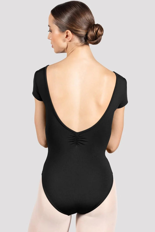 Bloch Ladies Penny Cap Sleeve Leotard - Black - THE COLLECTIVE DANCEWEARBloch Ladies Penny Cap Sleeve Leotard - BlackmLeotardTHE COLLECTIVE DANCEWEAR