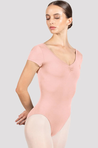 Bloch Ladies Penny Cap Sleeve Leotard - Pink - THE COLLECTIVE DANCEWEARBloch Ladies Penny Cap Sleeve Leotard - PinkmLeotardTHE COLLECTIVE DANCEWEAR