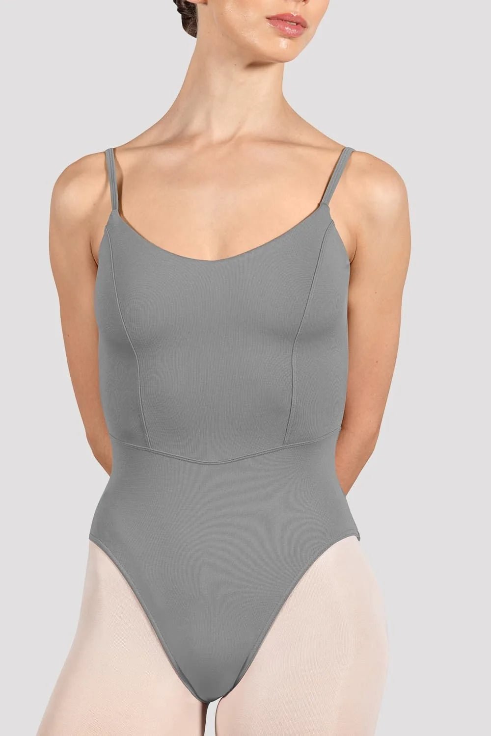 Bloch Ladies Ruby Camisole Leotard - Grey - Collective DancewearBloch Ladies Ruby Camisole Leotard - Grey#mLeotardCollective Dancewear