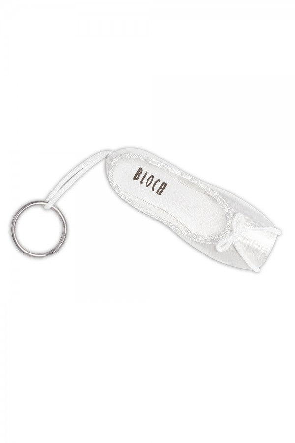 Bloch Mini Pointe Shoe Key Chain - White - THE COLLECTIVE DANCEWEARBloch Mini Pointe Shoe Key Chain - WhitemKey ringTHE COLLECTIVE DANCEWEAR
