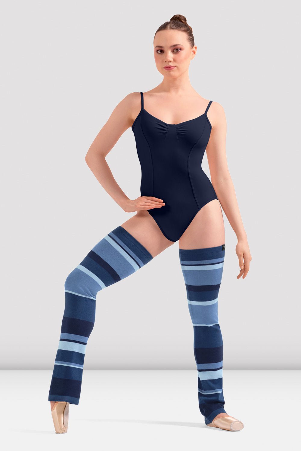 Bloch Striped Legwarmer - Blue - THE COLLECTIVE DANCEWEARBloch Striped Legwarmer - Bluemwarm upsTHE COLLECTIVE DANCEWEAR
