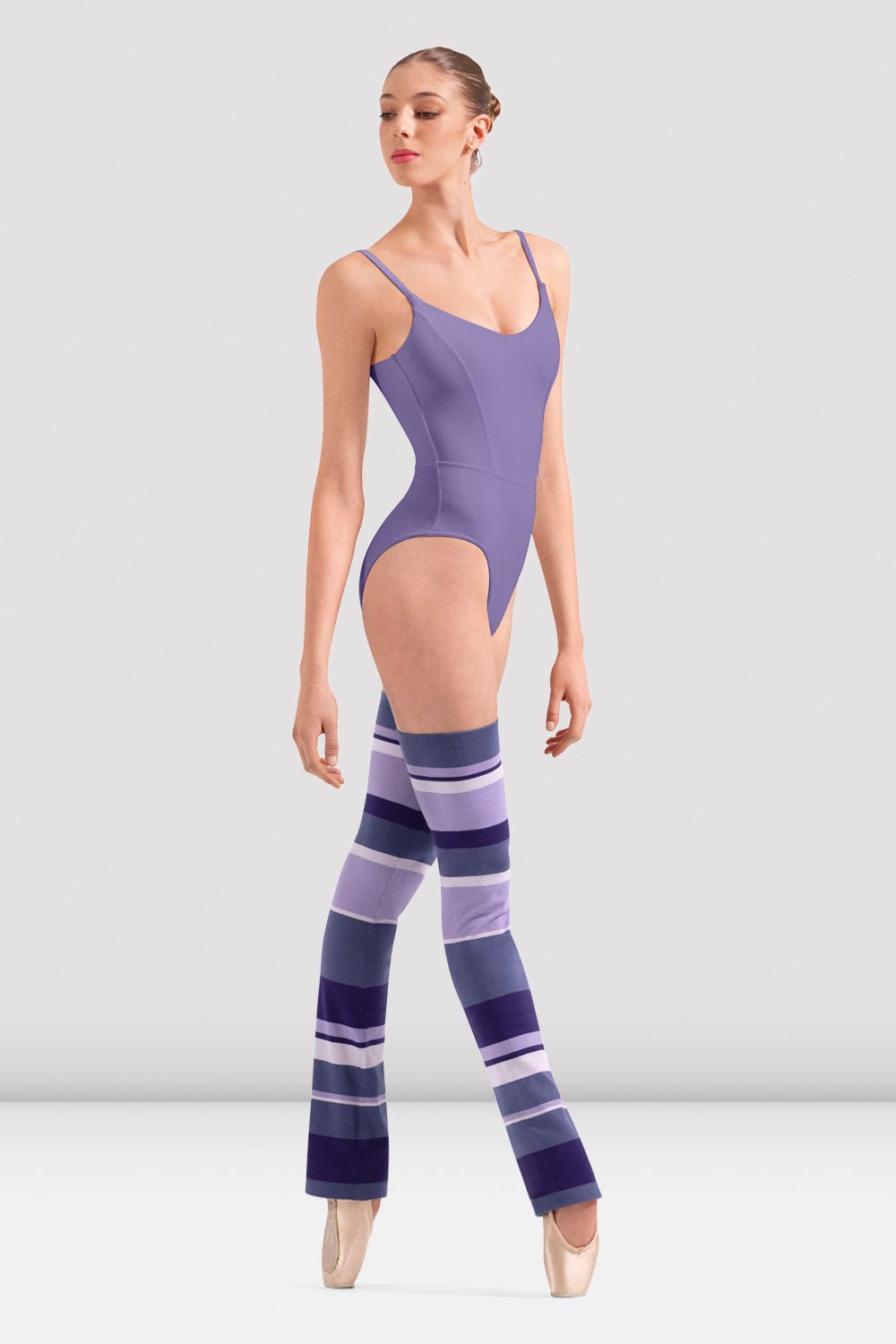 Bloch Striped Legwarmer - Lilac - THE COLLECTIVE DANCEWEARBloch Striped Legwarmer - Lilacmwarm upsTHE COLLECTIVE DANCEWEAR
